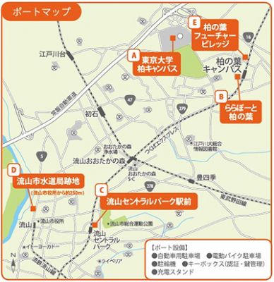 柏の葉・流山いろんな乗り物"街乗り！"シェアリング